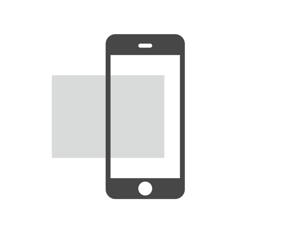 Sketch of a smartphone and the AR calendar